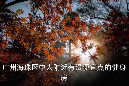 廣州海珠區中大附近有沒便宜點的健身房