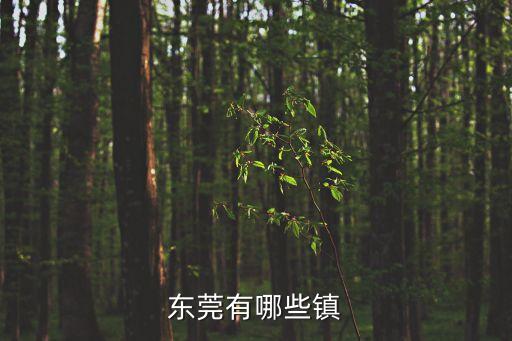 東莞有哪些鎮