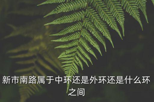 新市南路屬于中環還是外環還是什么環之間