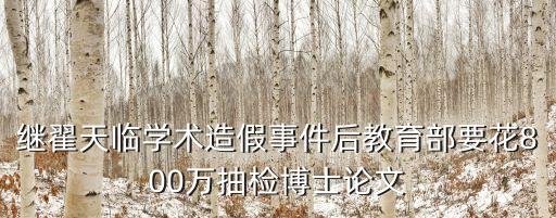 2019上海市教育部論文抽檢，系里要抽檢畢業論文啦