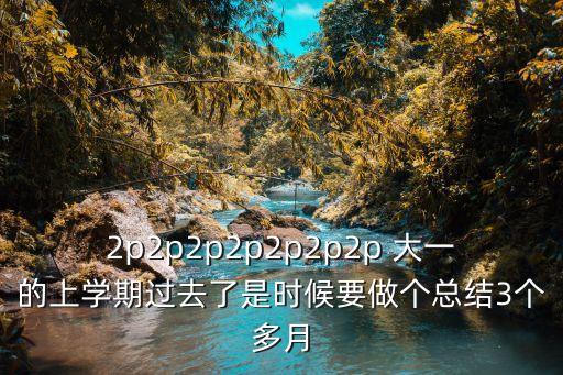 2p2p2p2p2p2p2p 大一的上學(xué)期過(guò)去了是時(shí)候要做個(gè)總結(jié)3個(gè)多月