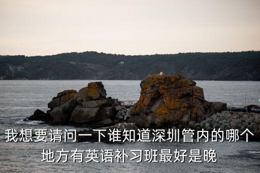 我想要請問一下誰知道深圳管內的哪個地方有英語補習班最好是晚