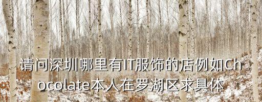it深圳店1234，深圳老街1234商場負(fù)一樓的鞋店叫什么