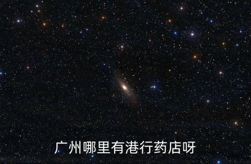 廣州哪里有港行藥店呀