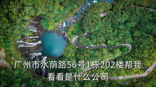 廣州市水蔭路56號(hào)1棟202樓幫我看看是什么公司