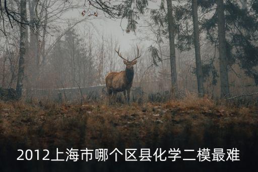 2012上海市哪個區縣化學二模最難