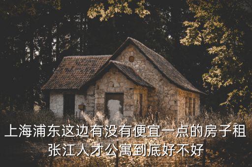 上海浦東這邊有沒(méi)有便宜一點(diǎn)的房子租張江人才公寓到底好不好