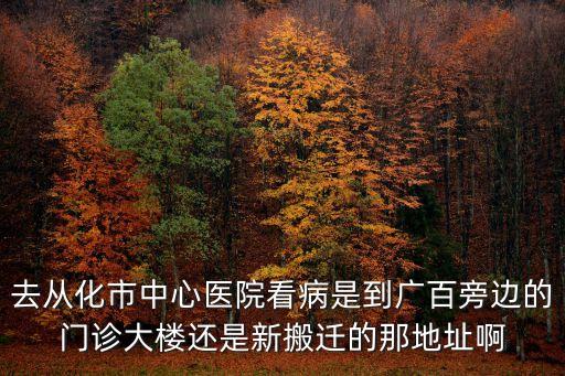 去從化市中心醫(yī)院看病是到廣百旁邊的門診大樓還是新搬遷的那地址啊