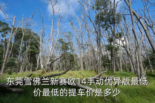 東莞雪佛蘭新賽歐14手動優異版最低價最低的提車價是多少