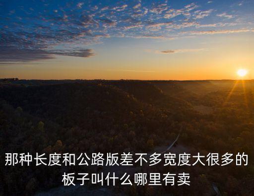 那種長度和公路版差不多寬度大很多的板子叫什么哪里有賣