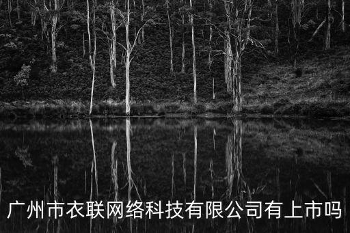 廣州市衣聯網絡科技有限公司有上市嗎