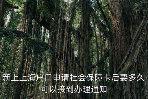 上海市社保卡換發通知，上海什么時候發新社保卡