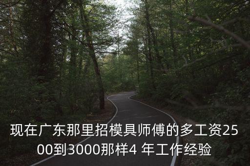 現(xiàn)在廣東那里招模具師傅的多工資2500到3000那樣4 年工作經(jīng)驗
