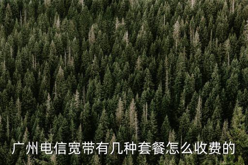 廣州電信寬帶有幾種套餐怎么收費的