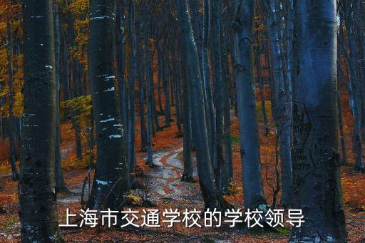上海市曹嫻，上海市交通學校的學校領導