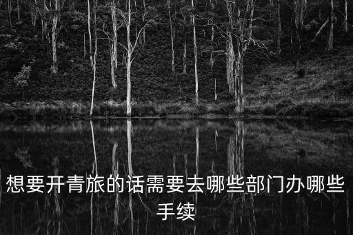 想要開青旅的話需要去哪些部門辦哪些手續
