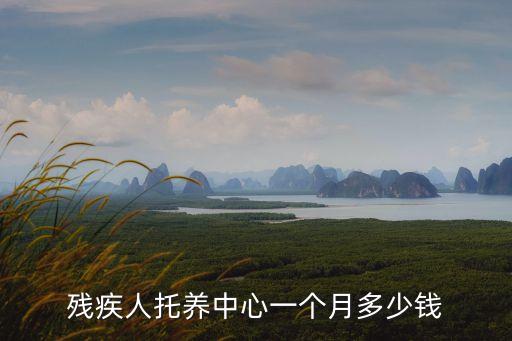 殘疾人托養中心一個月多少錢