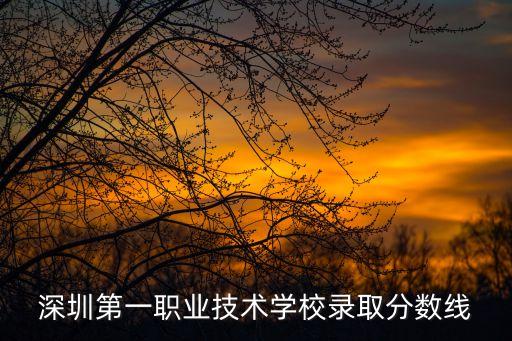 深圳第一職業(yè)技術(shù)學(xué)校錄取分?jǐn)?shù)線
