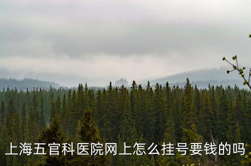 上海市五官科醫院網上預約掛號多少錢，五官科醫院普通掛號多少錢