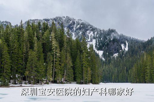 深圳寶安醫院的婦產科哪家好