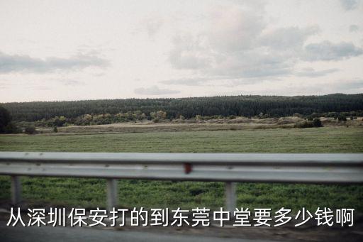 從深圳保安打的到東莞中堂要多少錢啊