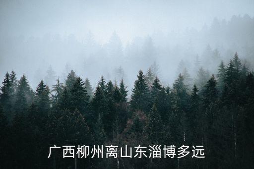 廣西柳州離山東淄博多遠