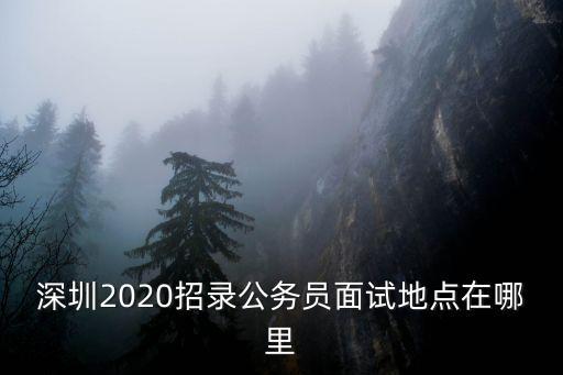 2020深圳福田區委招聘，深圳2020招錄公務員面試地點在哪里