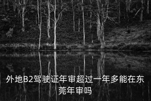 外地B2駕駛證年審超過一年多能在東莞年審嗎