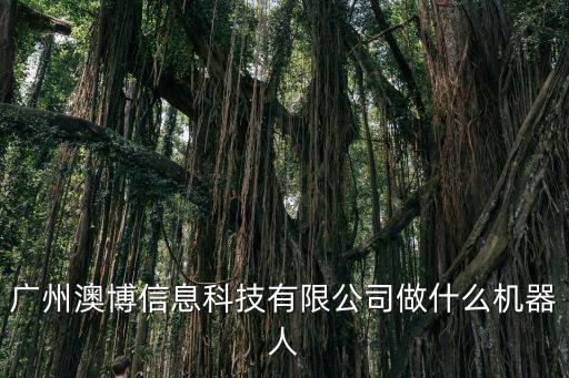 廣州澳博信息科技有限公司做什么機器人