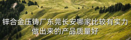 東莞市鋅合金精密壓鑄生產廠家，東莞哪個廠鋅合金壓鑄做的比較好要價格比較實惠的