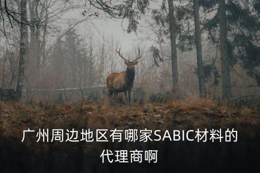 廣州恩科塑膠有限公司，廣州周邊地區有哪家SABIC材料的代理商啊