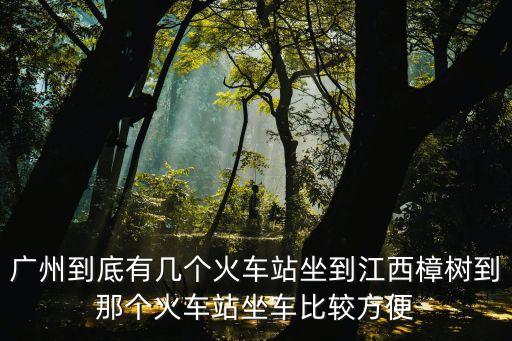 廣州東樟樹，廣州到底有幾個火車站坐到江西樟樹到那個火車站坐車比較方便