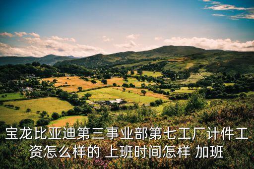 深圳寶龍比亞迪口罩倒夜班嗎，寶龍比亞迪第三事業部第七工廠計件工資怎么樣的 上班時間怎樣 加班