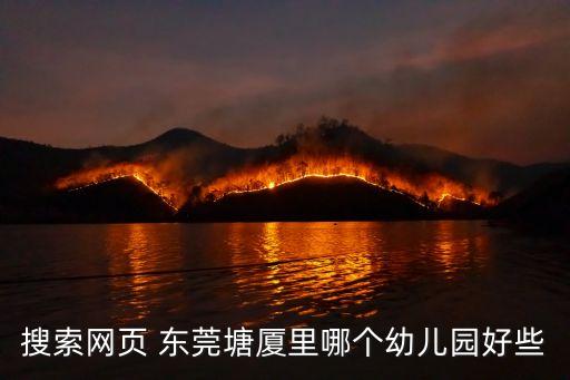 搜索網頁 東莞塘廈里哪個幼兒園好些