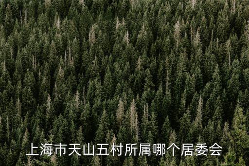 上海市天山五村所屬哪個居委會