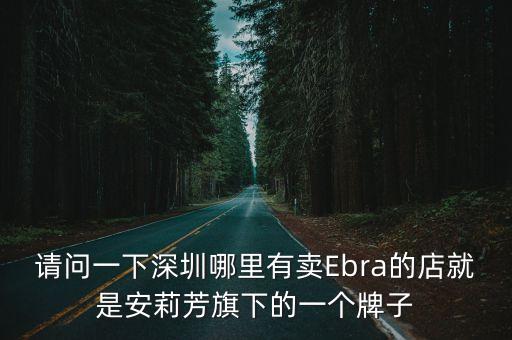 請問一下深圳哪里有賣Ebra的店就是安莉芳旗下的一個(gè)牌子
