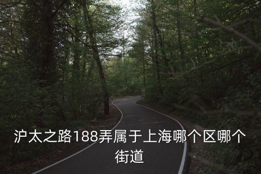 滬太之路188弄屬于上海哪個區哪個街道
