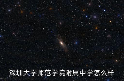 深圳大學師范附屬學院，深圳大學師范學院