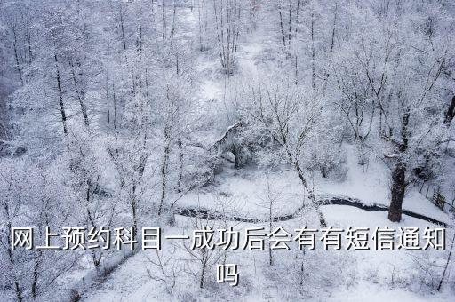 網上預約科目一成功后會有有短信通知嗎