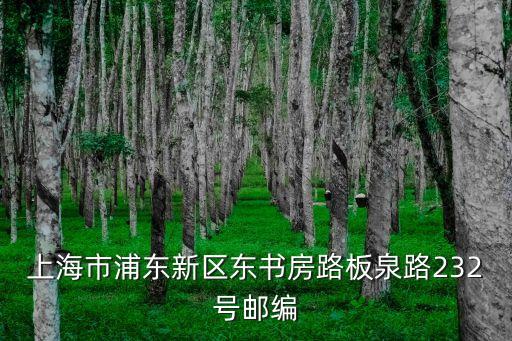 上海市東書房路476號，上海浦東新區(qū)東書房路的郵編多少啊
