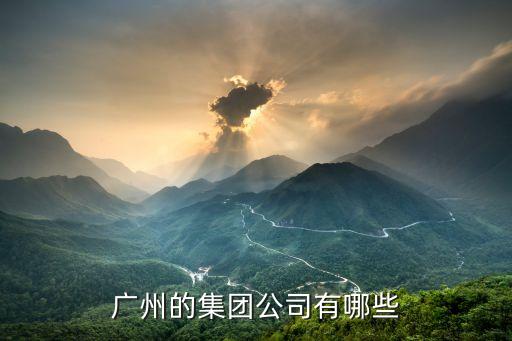 廣州的集團公司有哪些