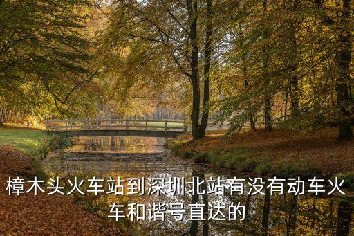 從樟木頭火車站到深圳北站的高鐵嗎，我在樟木頭坐火車到深圳然后從深圳北坐高鐵到潮汕想問坐火車到
