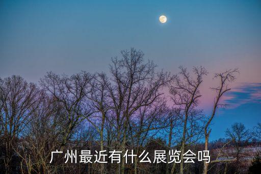 廣州最近有什么展覽會嗎