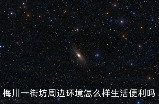 梅川一街坊周邊環境怎么樣生活便利嗎