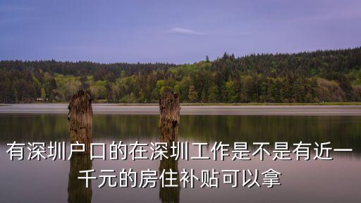 深圳住房補貼需要是深戶嗎，普通深戶能領住房補貼嗎