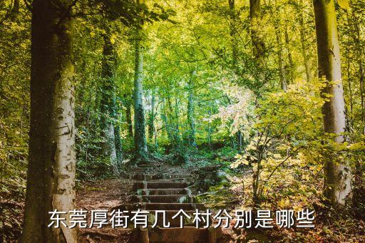 東莞厚街街道有幾個(gè)，東莞厚街有幾個(gè)村分別是哪些