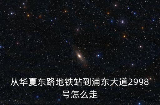 從華夏東路地鐵站到浦東大道2998號(hào)怎么走