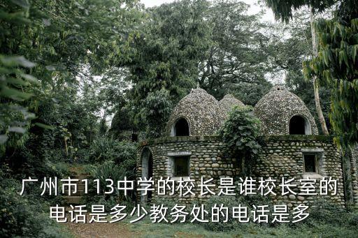 廣州市113中學的校長是誰校長室的電話是多少教務處的電話是多