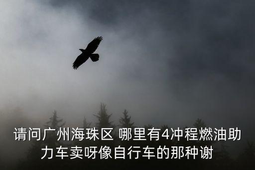請問廣州海珠區 哪里有4沖程燃油助力車賣呀像自行車的那種謝