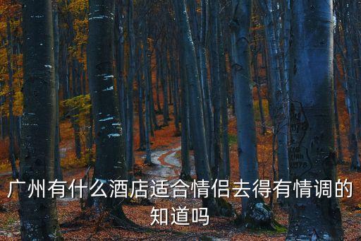 廣州有什么酒店適合情侶去得有情調的知道嗎
